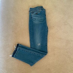 AG Adriano Goldschmeid Distressed Skinny Jeans